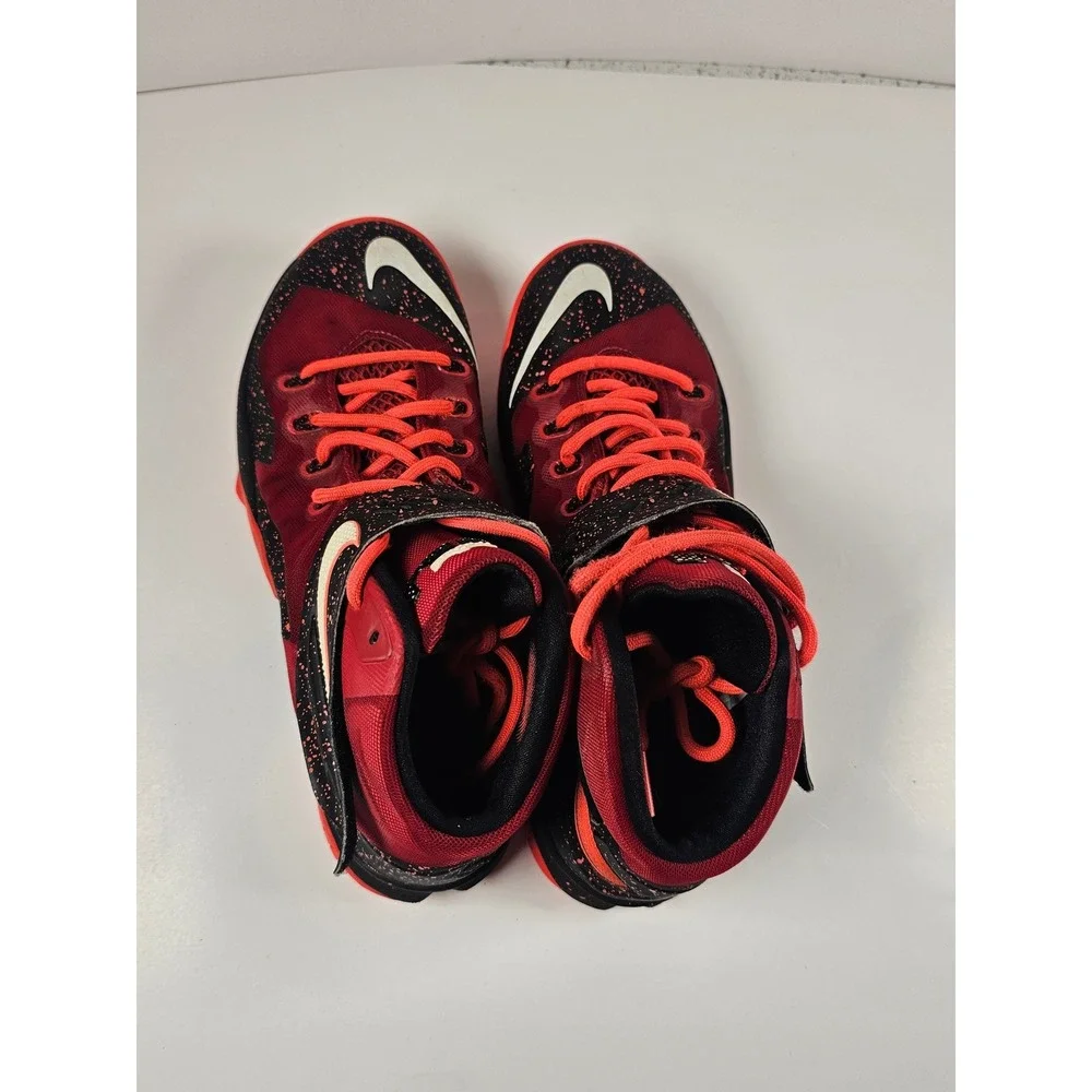 Nike Zoom LeBron Soldier 8 University Red Black Speckled 688579-616 Mens Size 10